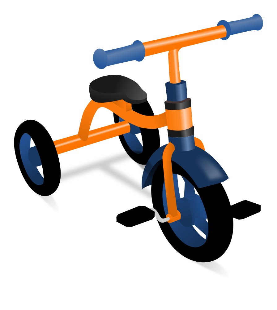 OnlineLabels Clip Art Kids Trike